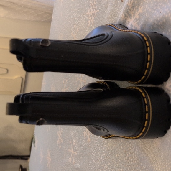 Igor Chelsea Rain Boots Waterproof Ankle‎ Booties Pull On Black Size 38 US 7.5 8 - Picture 6 of 6